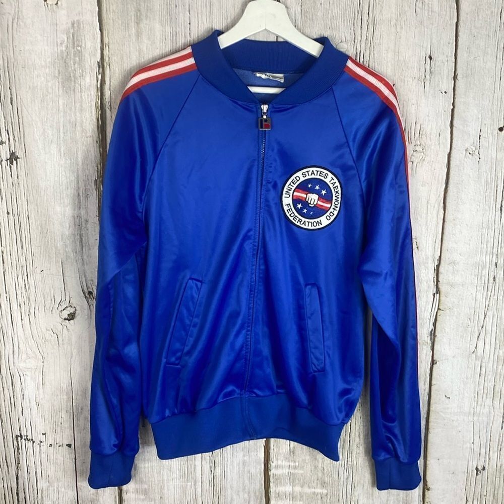 Vintage USA Olympic Tae Kwon Do Training Jacket Size Large  7